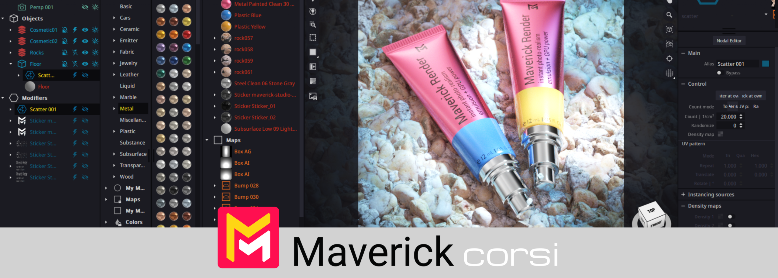 AUREASERVICE-Corsi-Maverick-per-il-rendering-in-tempo-reale